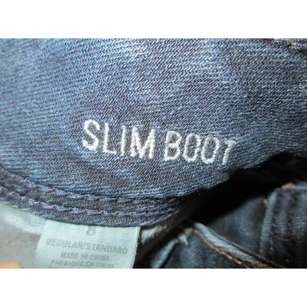 American Eagle Slim Boot Jeans Womens Size 8 Regular Blue Denim Stretch - Picture 5 of 13